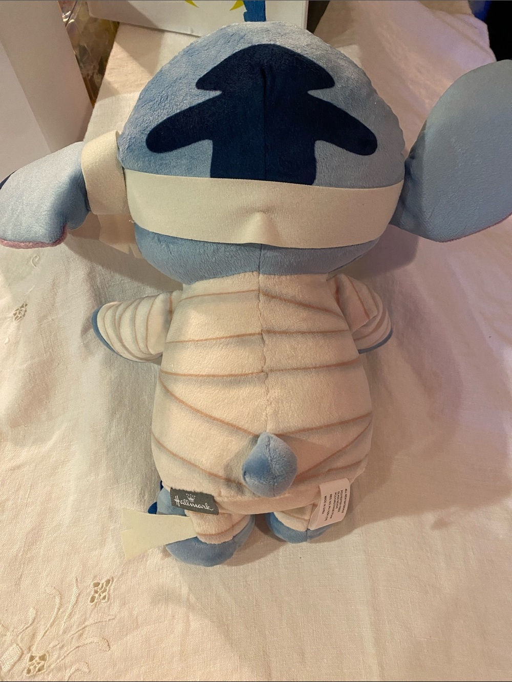 Disney Mummy Stitch Plush with Cream Striped Mummy Outfit - Picture 6 of 8